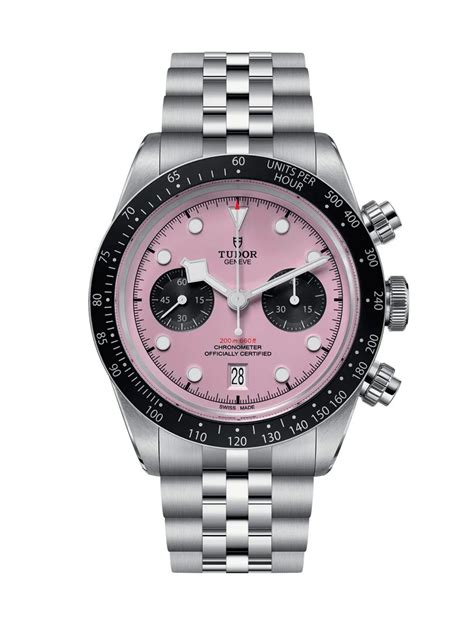 chrono tudor pink|tudor chrono pink dial.